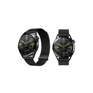 Milanese Mesh Ersatzarmband Schwarz – flexibles Edelstahlarmband für Garmin Smartwatch