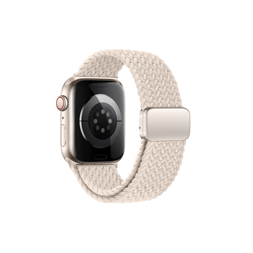 Sportlich-elegantes Armband in Polarweiß – bequem, stilvoll und atmungsaktiv