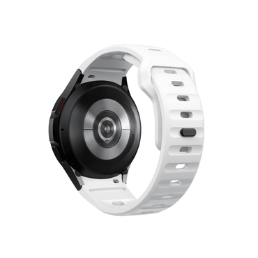 Weißes Fit Pulse Armband – atmungsaktiv, leicht und perfekt für aktive Trägerinnen und Träger.