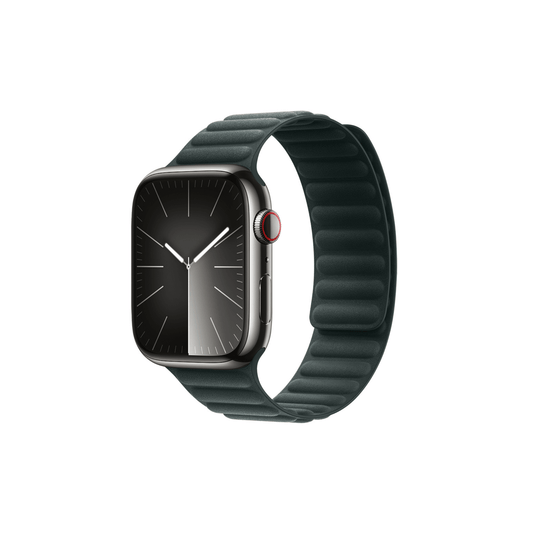 Nexus Textilarmband in Tannengrün – moderner Komfort mit starkem Magnetverschluss für Apple Watch
