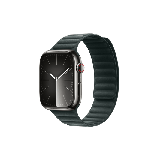 Nexus Textilarmband in Tannengrün – moderner Komfort mit starkem Magnetverschluss für Apple Watch