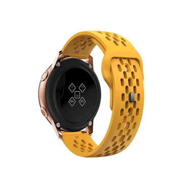 Flexibles Running Air Sportarmband in Gelb – perfekter Sitz für Training & Alltag, kompatibel mit 20 mm Smartwatches