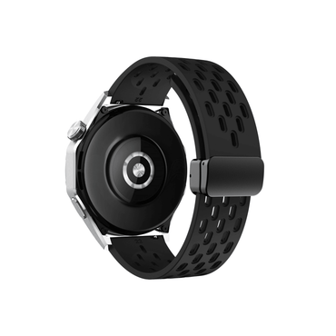 Perforiertes Sportarmband in Schwarz – ideal für Training, Alltag & Outdoor