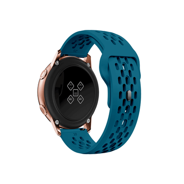 Midnight Blue Sportarmband – bequemes Silikonband mit Belüftung für Garmin, Samsung & Amazfit