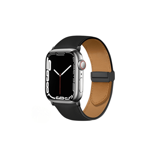 Verve Kunstlederarmband Schwarz für Apple Watch – elegantes, modernes Design, stilvoller Look für Business & Alltag.
