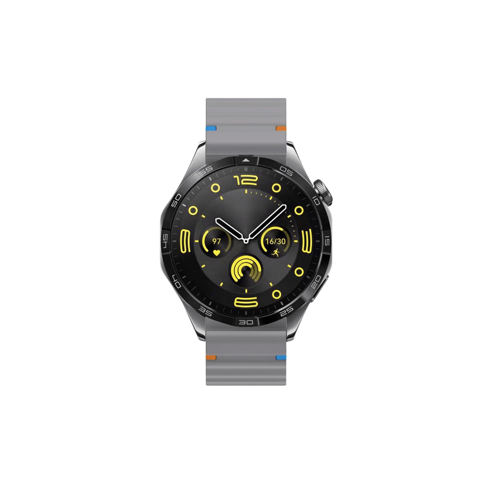 Amazfit kompatibles Aurum Sportarmband, grau, flexibel und wasserfest, 20mm.
