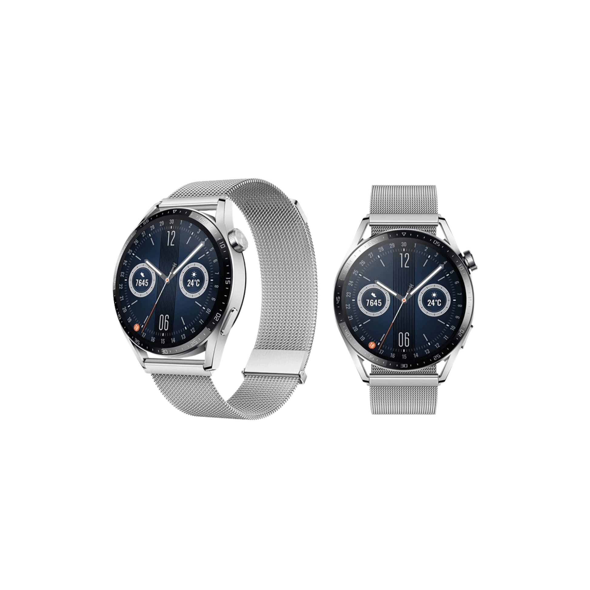Silbernes Ersatzarmband im Milanese-Stil – kompatibel mit Garmin Watch 20 mm