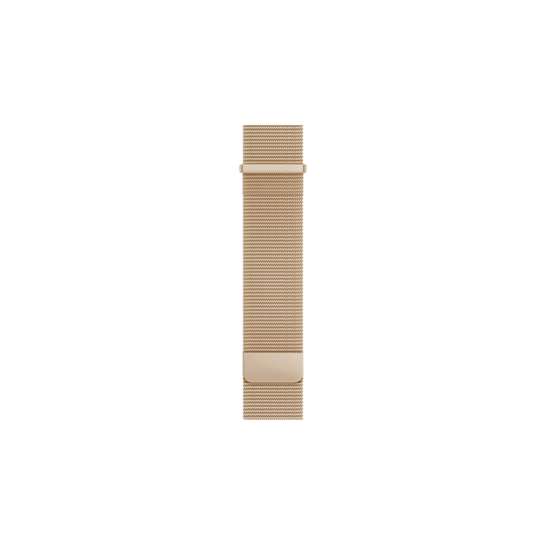 Goldenes Mesh-Armband mit Magnet und Adaptern – passend für Garmin Smartwatches