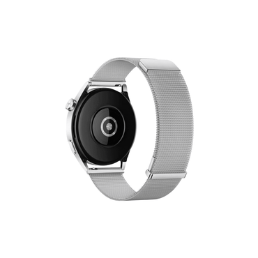 Smartbandz Milanese Mesh in Silber – Lieferung mit Magnetverschluss Rückansicht für Garmin Watch 