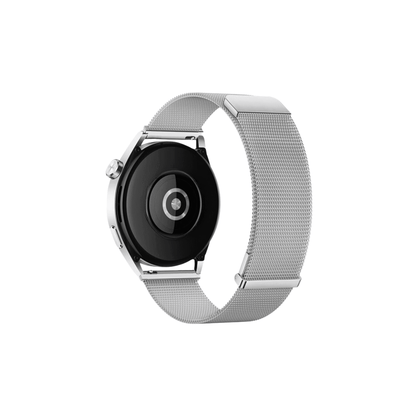 Smartbandz Milanese Mesh in Silber – Lieferung mit Magnetverschluss Rückansicht für Garmin Watch 