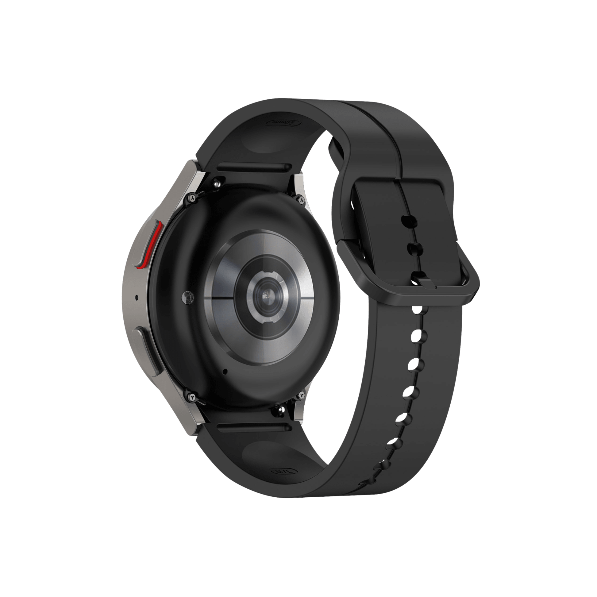 Smartwatch mit montiertem schwarzen Armband – passt zu jedem Stil und jeder Uhr.