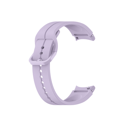 Einzelnes Smartwatch-Armbandsegment in Violett mit Dornschließe – Seite A.