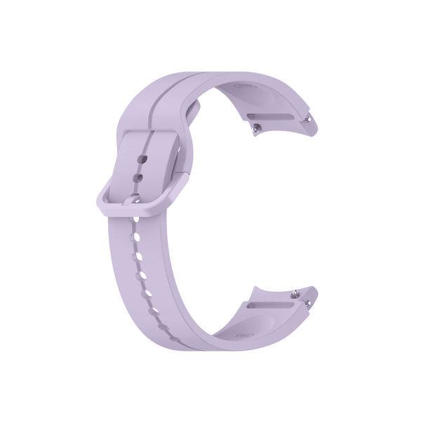 Einzelnes Smartwatch-Armbandsegment in Violett mit Dornschließe – Seite A.