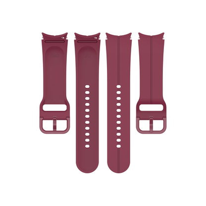 Zweites Segment des Armbands in Bordeauxrot – sportlich, hochwertig und flexibel.