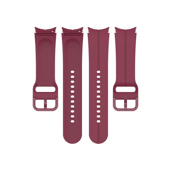 Zweites Segment des Armbands in Bordeauxrot – sportlich, hochwertig und flexibel.