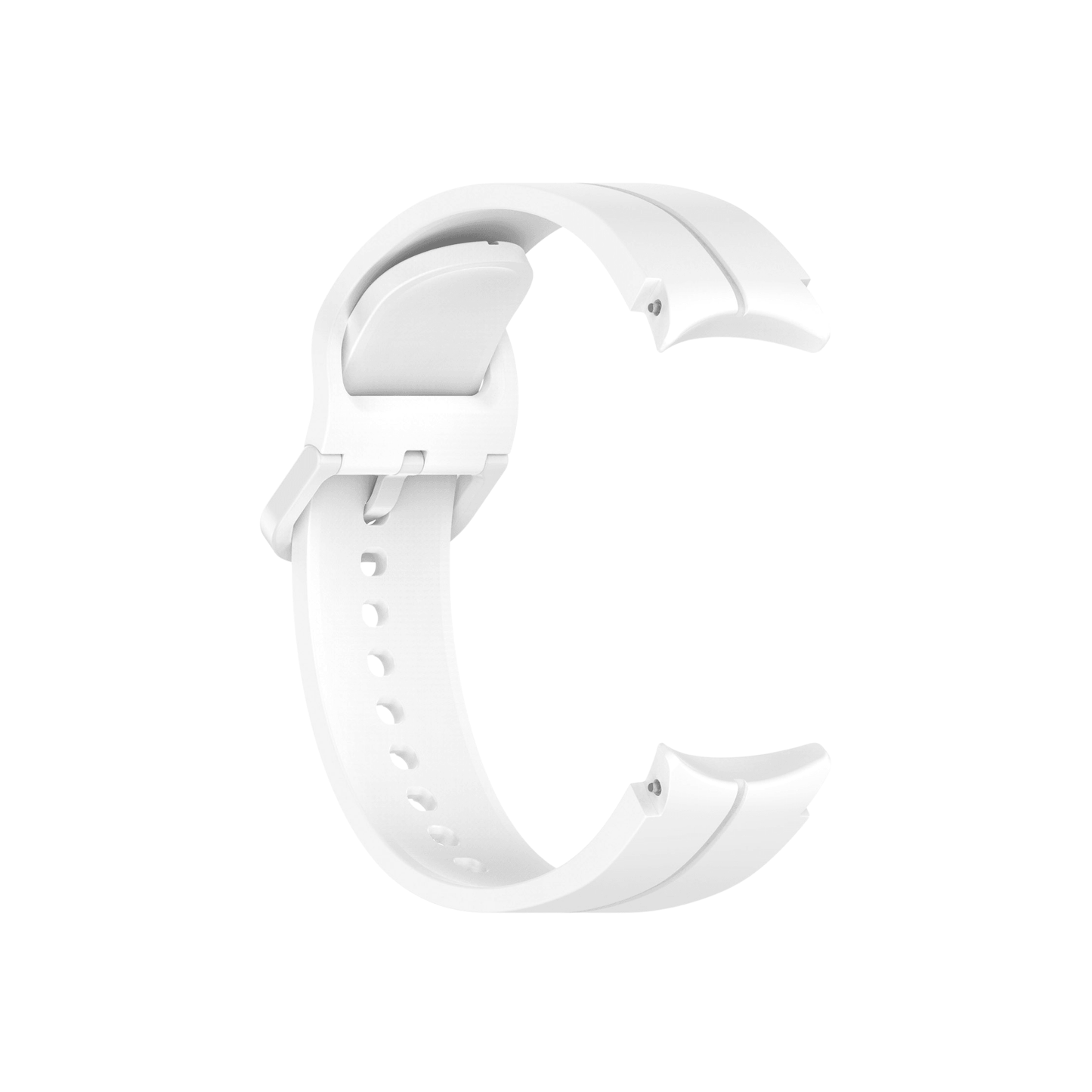 Smartbandz Active Flex Sportarmband in Weiß – flexibles, atmungsaktives 20 mm Silikonarmband für Samsung Galaxy Watch, ideal für Alltag & Sport.