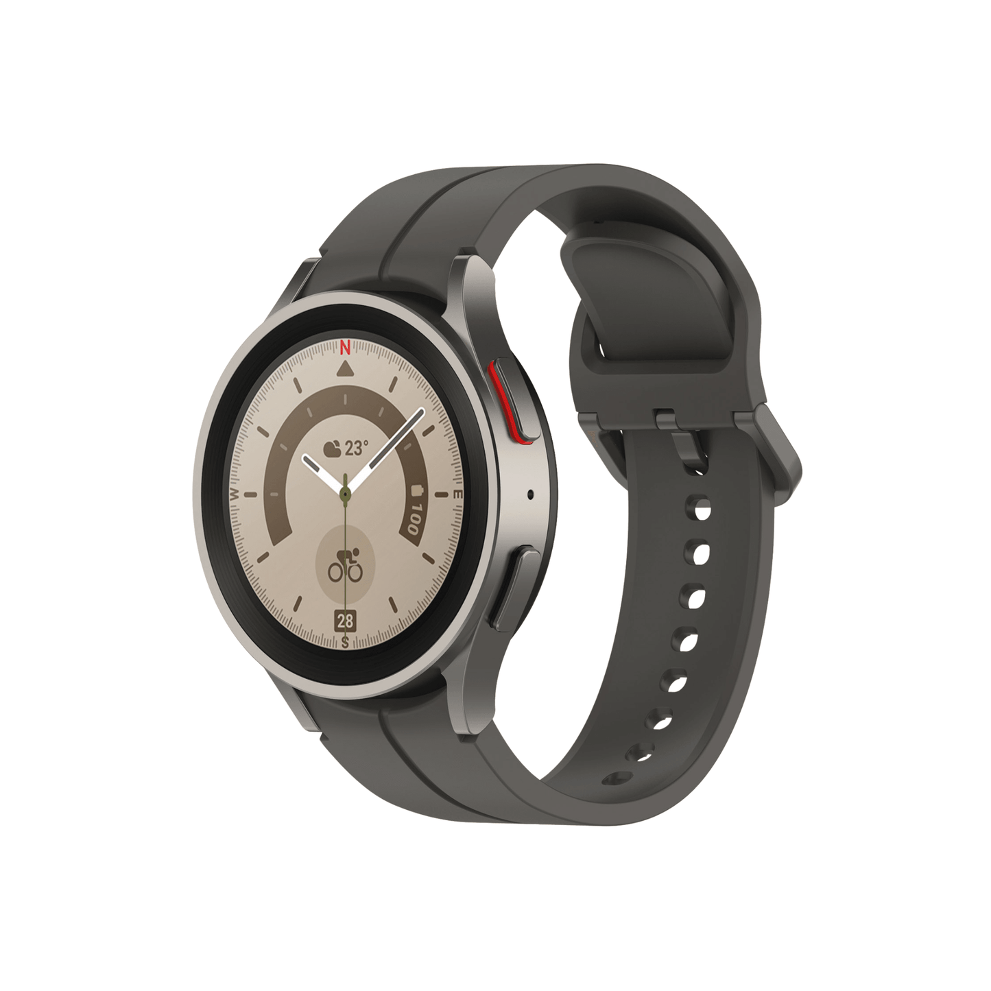 Sportliches Smartwatch-Armband in Dunkelgrau – elegant, neutral und robust für jeden Tag.
