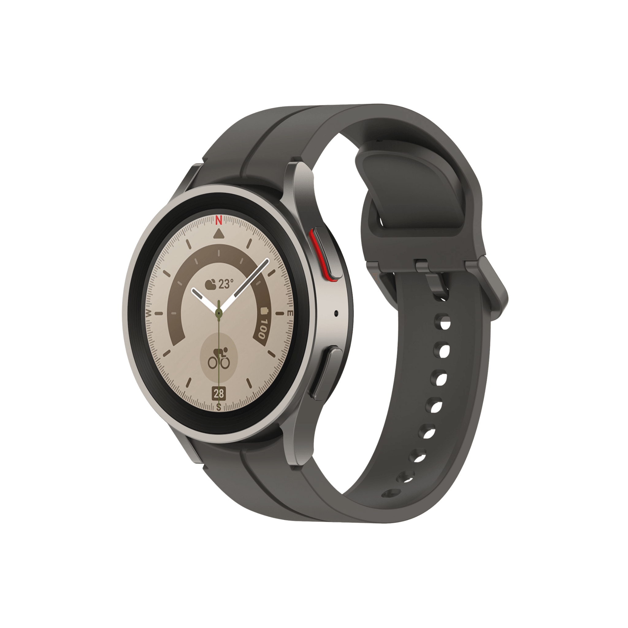 Sportliches Smartwatch-Armband in Dunkelgrau – elegant, neutral und robust für jeden Tag.
