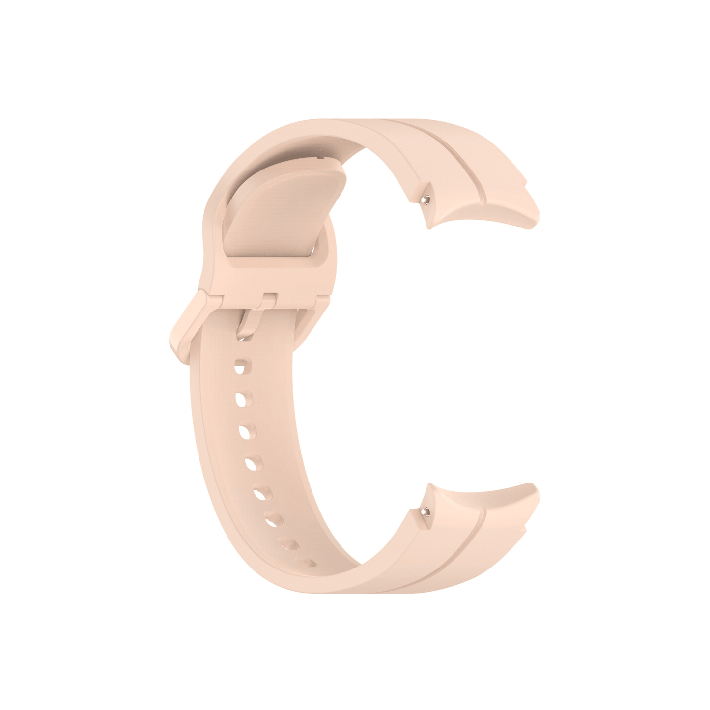 Einzelnes Smartwatch-Armbandteil in Rosé mit Löchern – Seite B.