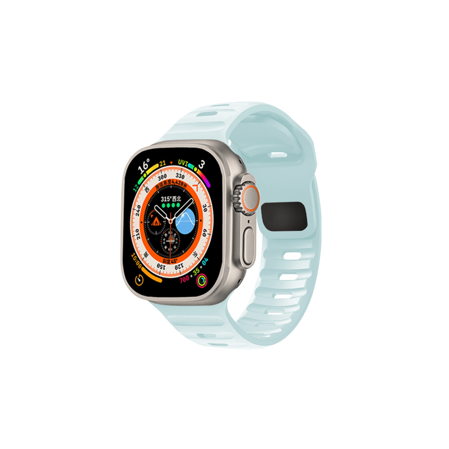 Ice-Blue Sportarmband – ultraleichtes Active Air Band für Apple Watch Träger
