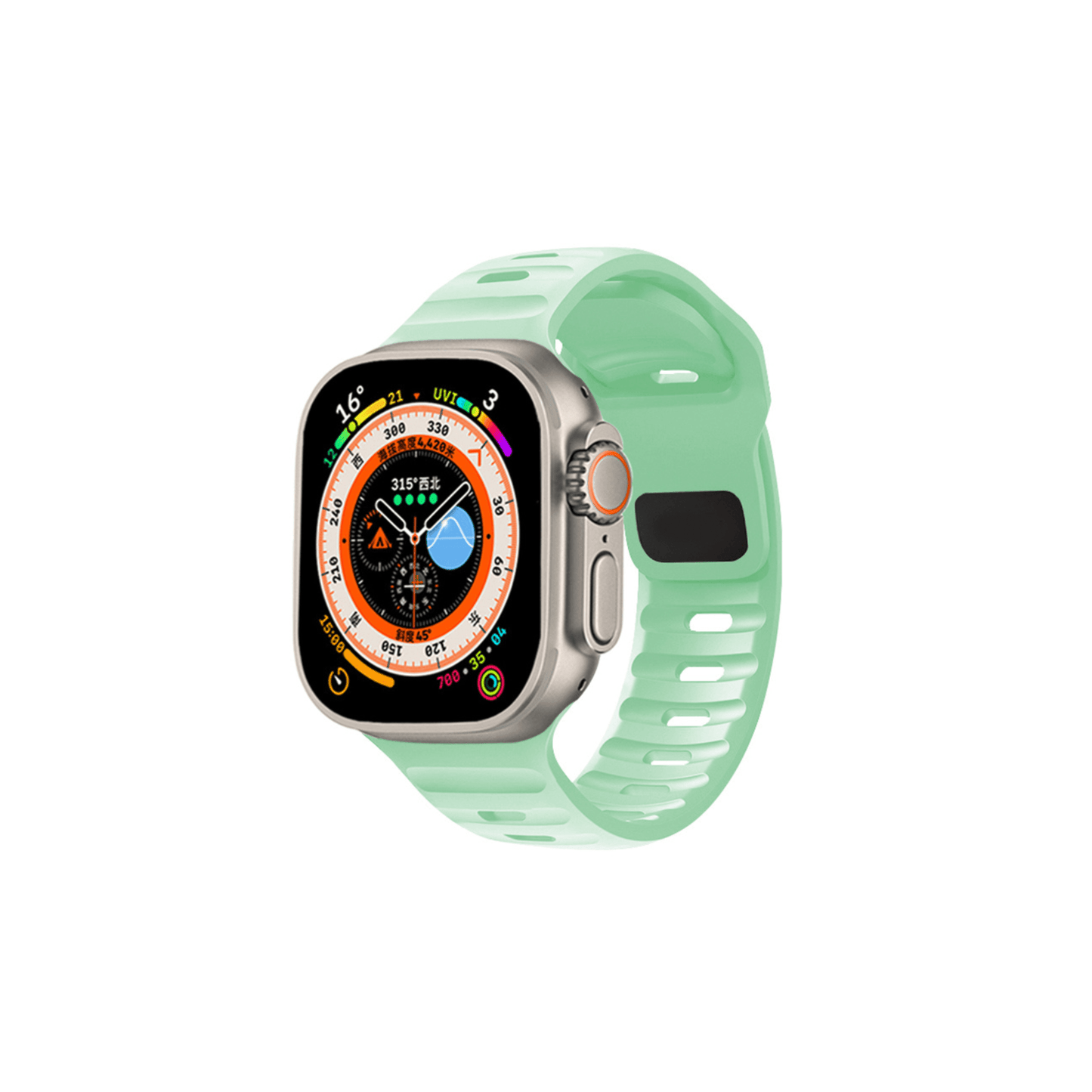 Active Air Sportarmband in Mintgrün – flexibel & stylisch für dein Workout mit der Apple Watch