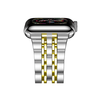Allure Armband in Silber-Gold – zweifarbiger Edelstahl-Look mit eleganter Gliederstruktur