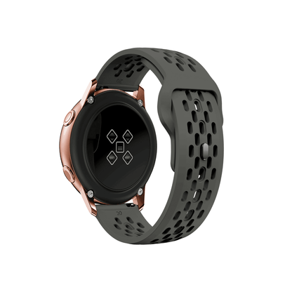 Sportarmband in Anthrazit – atmungsaktiv, leicht & universell für Smartwatches von Samsung, Garmin & Amazfit
