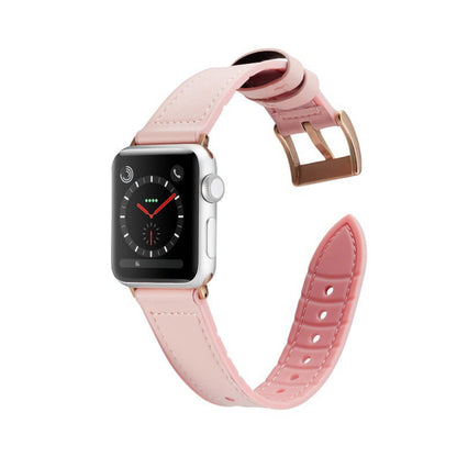Smartbandz Apple Watch Armband Klassic in Rosé – elegantes, hautfreundliches Silikonarmband für Apple Watch Modelle von 38 bis 49 mm.