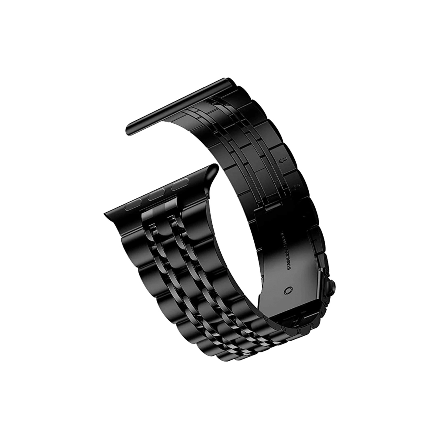 Apple Watch Armband in Schwarz – stilvoll, robust & angenehm tragbar mit Faltschließe