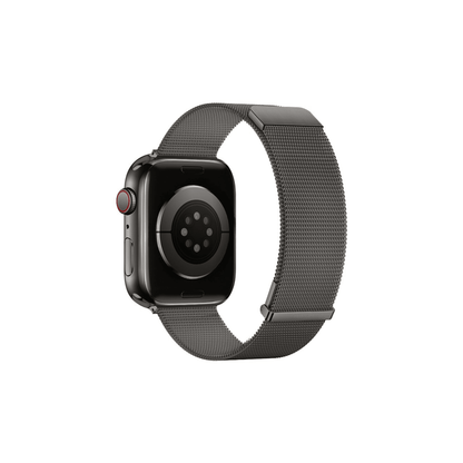 Grau trifft Eleganz – stilvolles Milanaise Armband für deine Apple Watch
