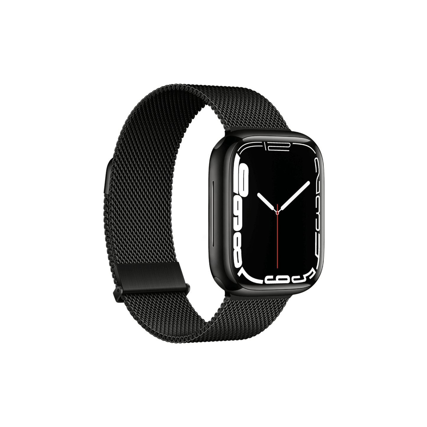 Edelstahlarmband für Apple Watch – Schwarz im feinen Milanaise-Design mit perfektem Sitz