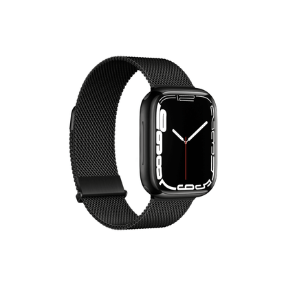 Edelstahlarmband für Apple Watch – Schwarz im feinen Milanaise-Design mit perfektem Sitz
