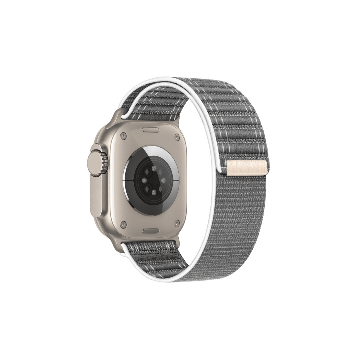 Urbanes Textilarmband in Grau – modern, atmungsaktiv & stark haftend