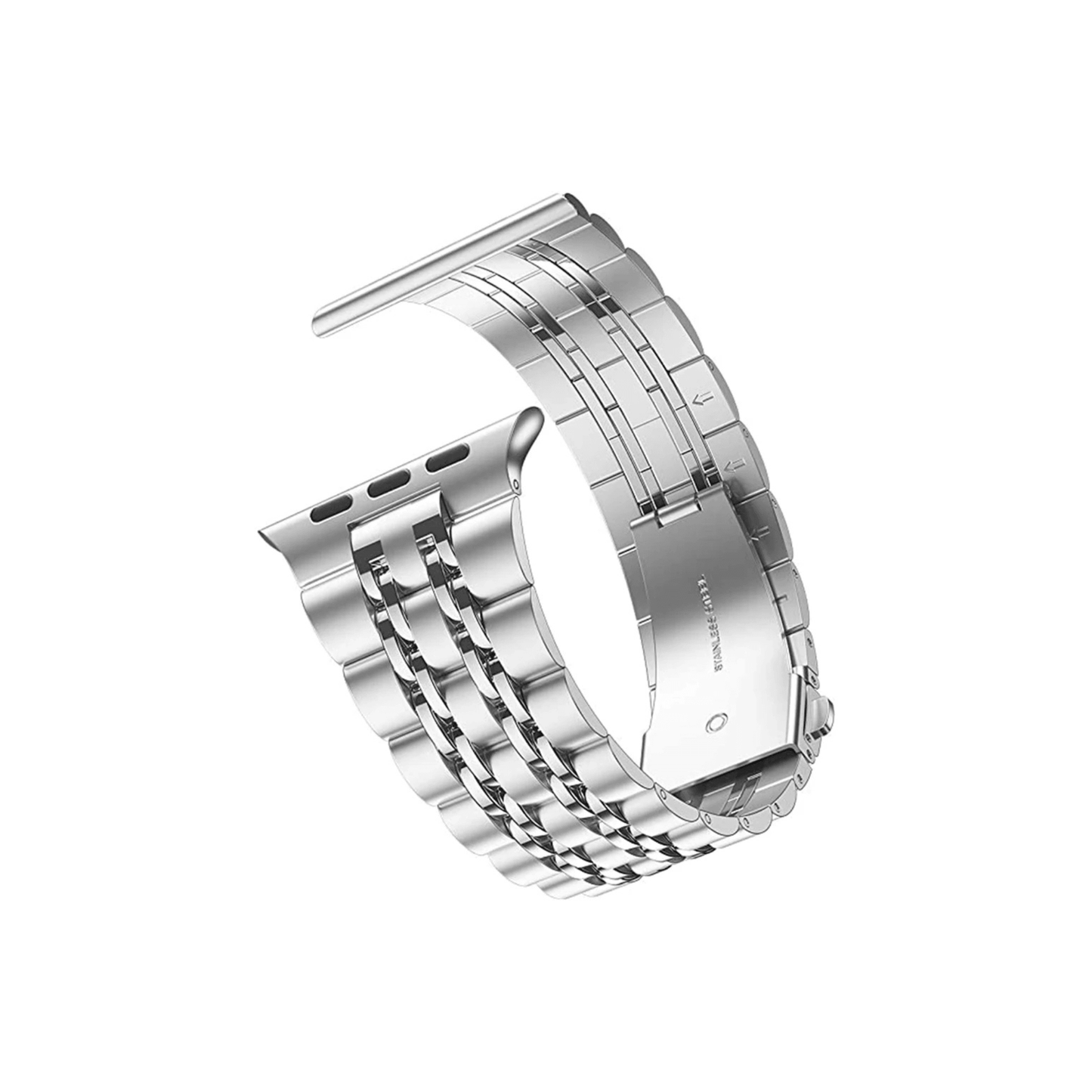 Apple Watch Edelstahlarmband in Silber – edles Design trifft modernen Tragekomfort
