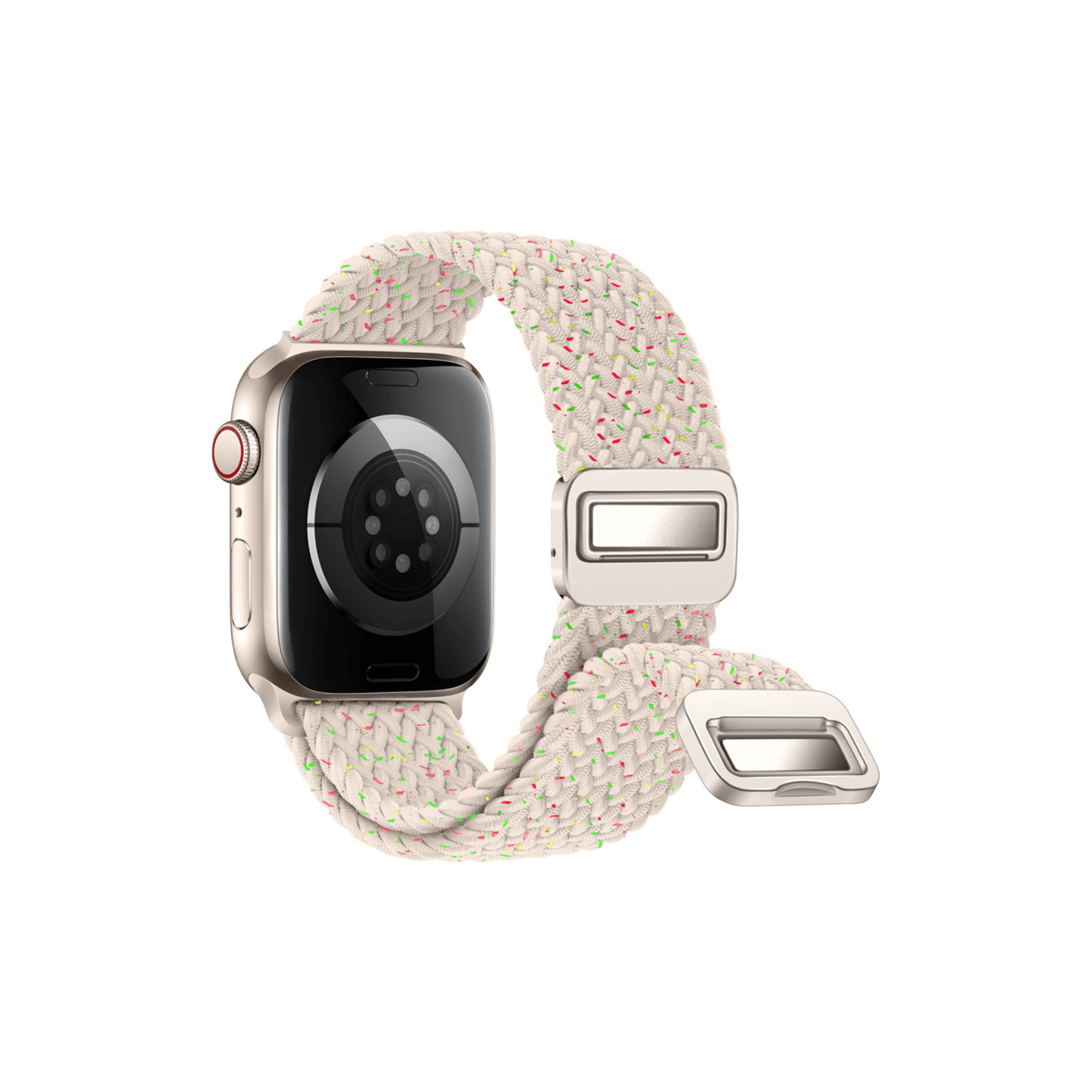 Casual Loop in Perlmutt – dezentes Textilarmband für Apple Watch mit edlem Look