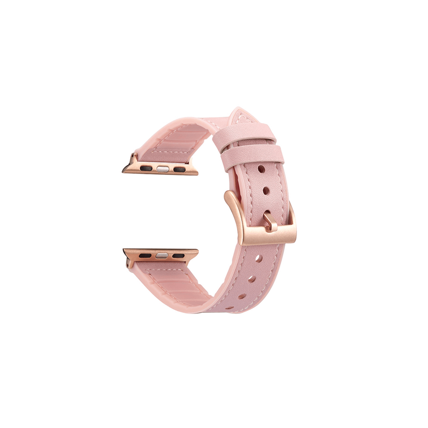 Apple Watch Classic Echtlederarmband Rosa – hochwertiges Leder, eleganter und moderner Look.