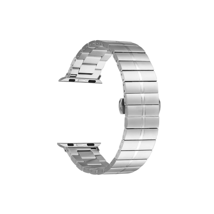 Apple Watch Elite Armband Silber – luxuriöses, massives Gliederarmband für elegante und moderne Styles.