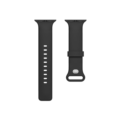 Minimalistisches Silikonband in Schwarz – bequem & stylisch für deinen aktiven Alltag