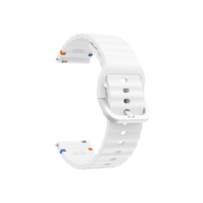 Weißes Aurum Silikonarmband – atmungsaktiv, leicht & elegant für jede Gelegenheit