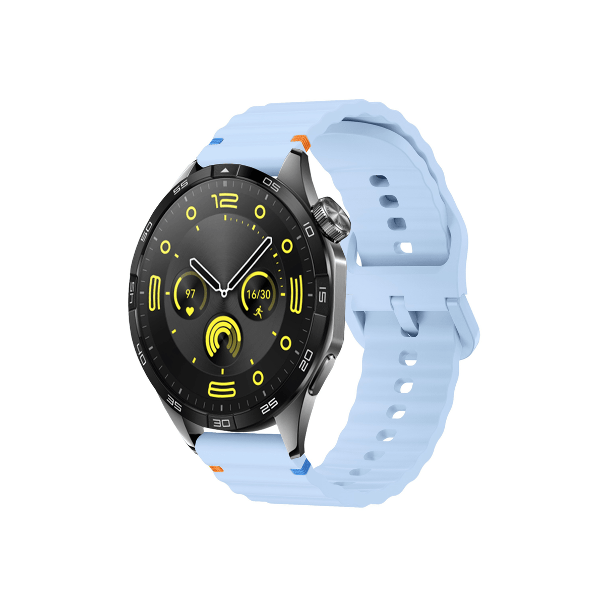 Aurum Armband in Ozean-Blau – sportlicher Frischekick für Samsung, Garmin & Amazfit (20 mm)
