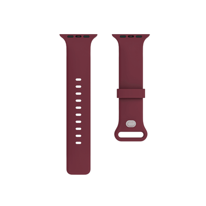 Universelles Silikonarmband in Bordeaux – sportlich-elegant & angenehm zu tragen