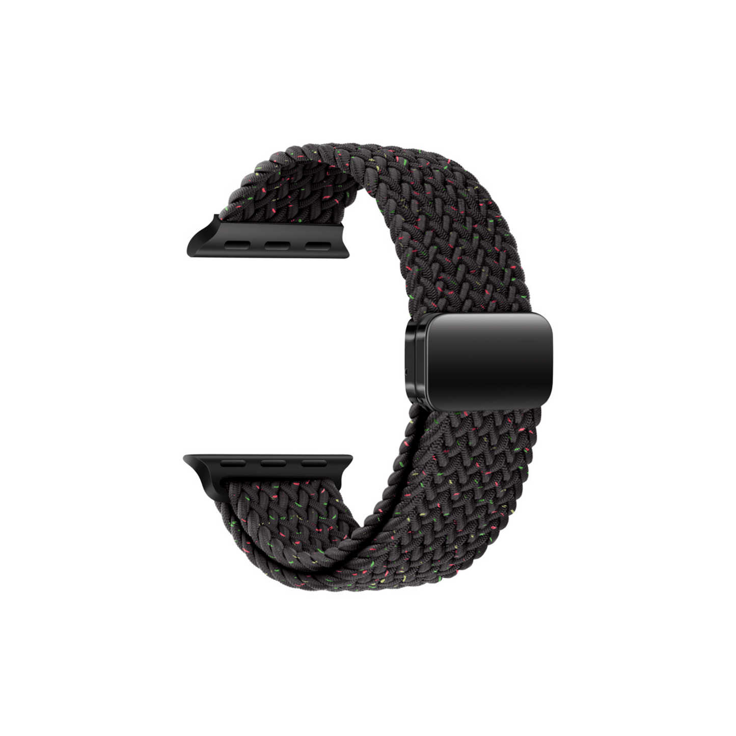 Schwarzes Casual Loop Apple Watch Armband – modernes, sportlich-elegantes Geflecht
