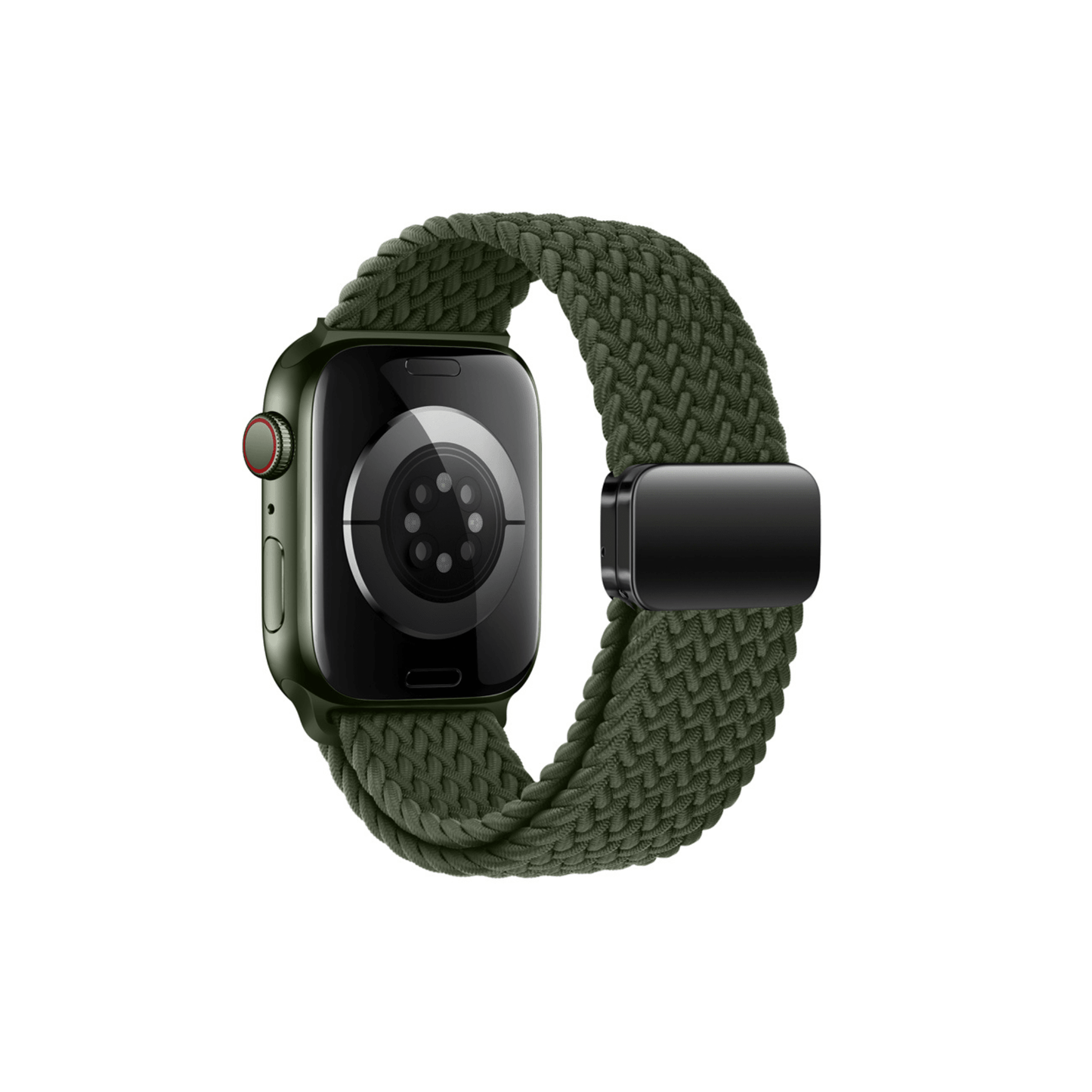 Militärgrünes Casual Loop Armband – robust & flexibel für deinen Apple Watch Look