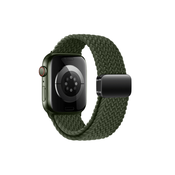 Militärgrünes Casual Loop Armband – robust & flexibel für deinen Apple Watch Look