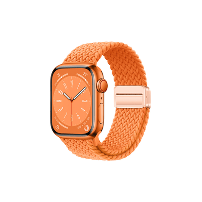 Casual Loop in Orange – auffälliges Sportarmband mit geflochtener Struktur