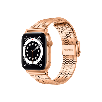 Elysium Armband in Bronze – markantes Edelstahlarmband im Vintage-Style für deine Apple Watch