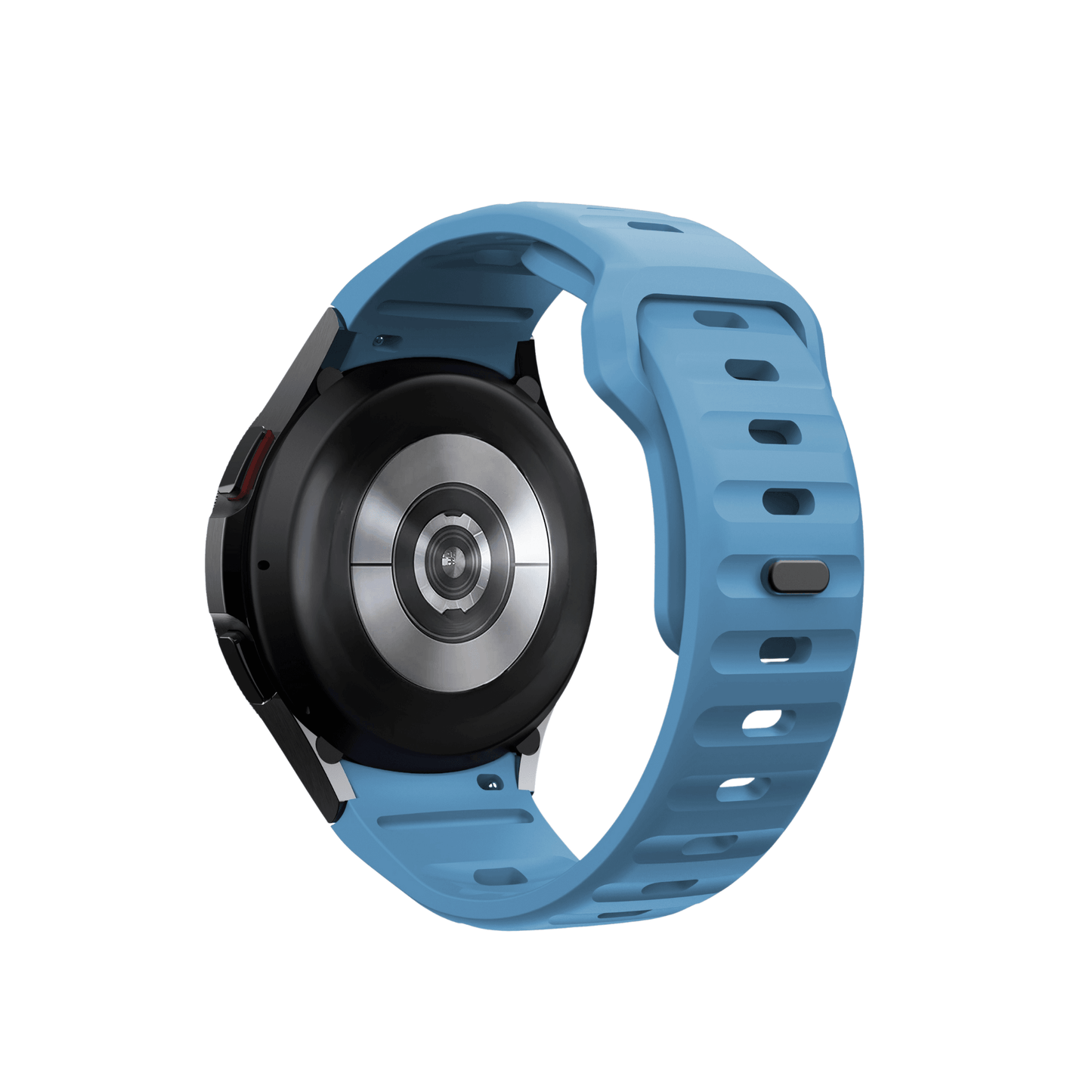 Smartbandz Fit Pulse in Blau – sportliches Silikonarmband mit 20 mm Breite, ideal für Smartwatches beim Training.