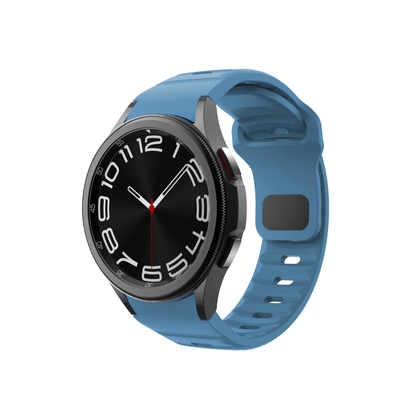 Blaues Fit Pulse Armband – atmungsaktiv, leicht und perfekt für aktive Trägerinnen und Träger.