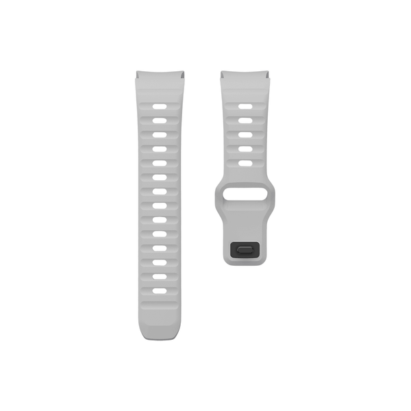 Flexibles Silikonarmband in Hellgrau – stylischer Begleiter für deine Smartwatch mit optimalem Halt.