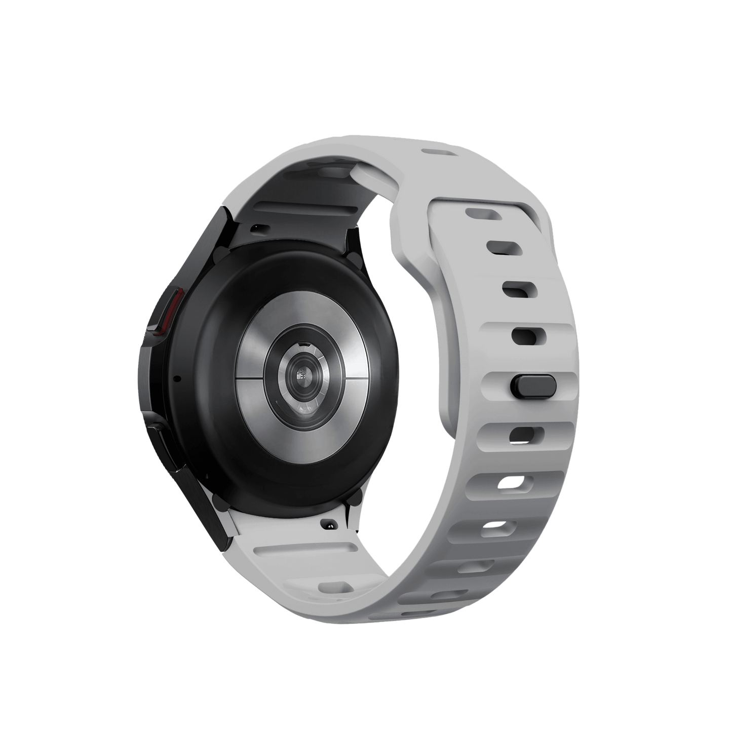 Hellgraues Fit Pulse Armband – atmungsaktiv, leicht und perfekt für aktive Trägerinnen und Träger.